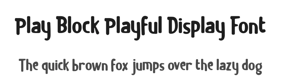 Play Block Playful Display Font by PutraCetol Studio — Display Font