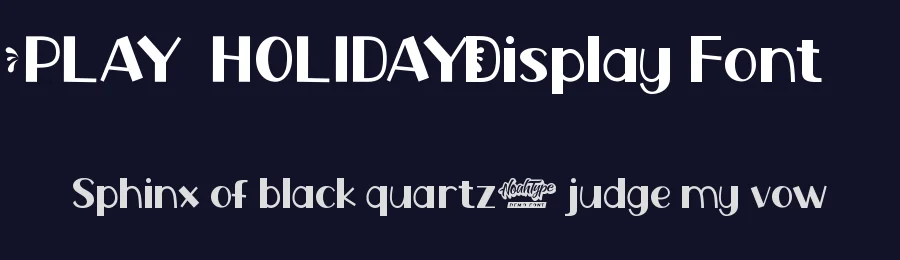 Play Holiday Display Font by noahtype — Display Font — thumbnail 2