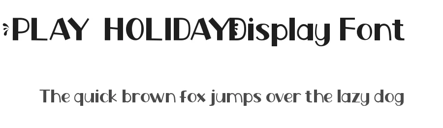 Play Holiday Display Font by noahtype — Display Font