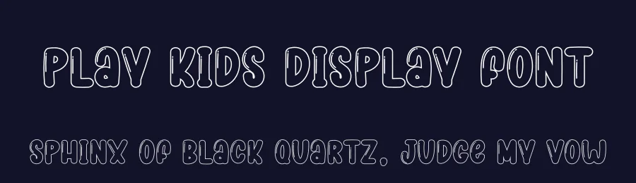 Play Kids Display Font by creativeletter — Display Font — thumbnail 2