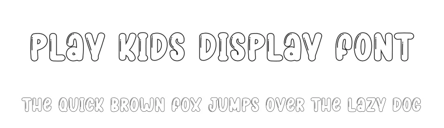 Play Kids Display Font by creativeletter — Display Font