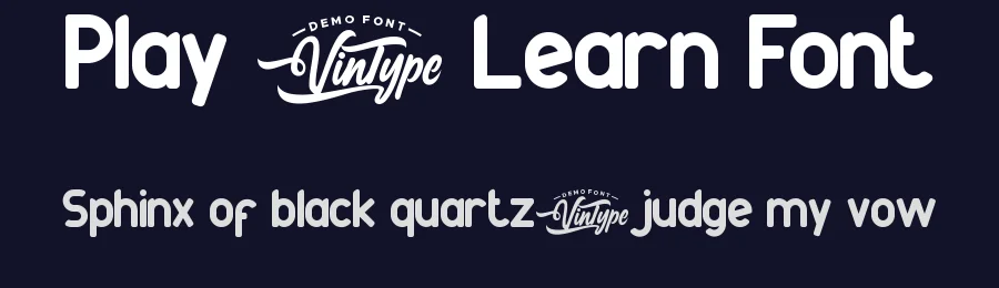 Play & Learn Font by VinType — Display Font — thumbnail 2