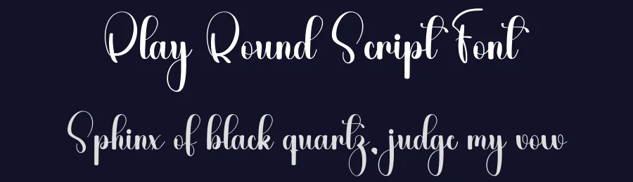 Play Round Script Font by freshtypeink — Script Handwritten Font — thumbnail 2