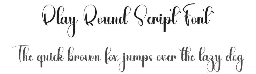 Play Round Script Font by freshtypeink — Script Handwritten Font