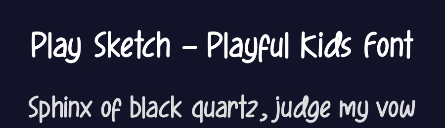 Play Sketch – Playful Kids Font by letterenastudios — Script Handwritten Font — thumbnail 2