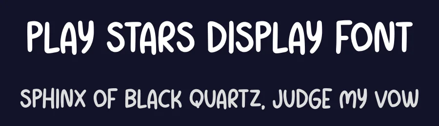 Play Stars Display Font by Minimalist Eyes — Display Font — thumbnail 2