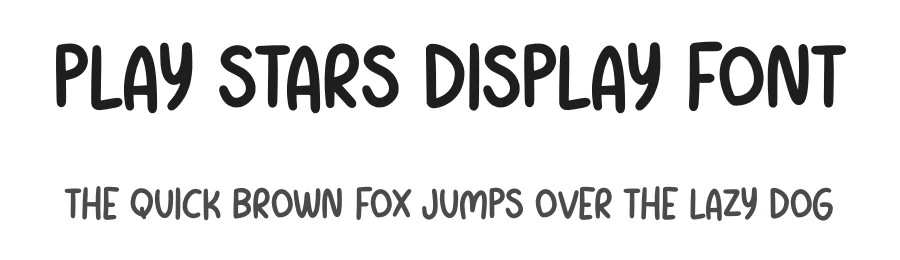 Play Stars Display Font by Minimalist Eyes β Display Font