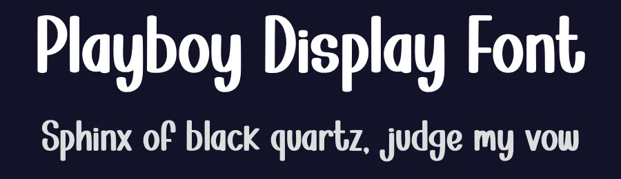 Playboy Display Font by Minimalist Eyes — Display Font — thumbnail 2