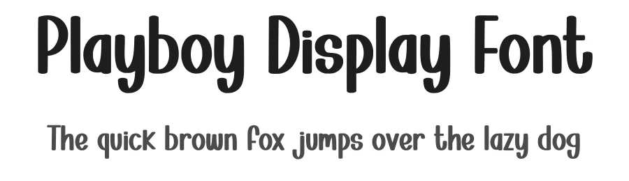 Playboy Display Font by Minimalist Eyes — Display Font