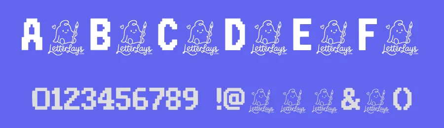 Player 2 Free Font by Letterlays — Display Font — thumbnail 3