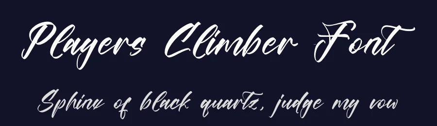 Players Climber Font by stylishtype.co — Script Handwritten Font — thumbnail 2