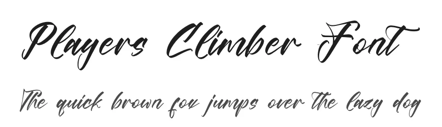 Players Climber Font by stylishtype.co — Script Handwritten Font