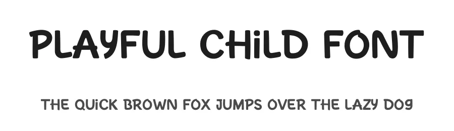 Playful Child Font by UI Creative β Display Font