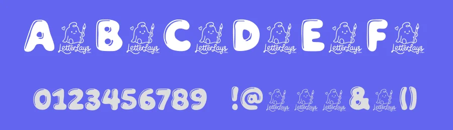 Playful Clay Free Font by Letterlays — Display Font — thumbnail 3