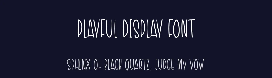 Playful Display Font by creativeletter — Display Font — thumbnail 2