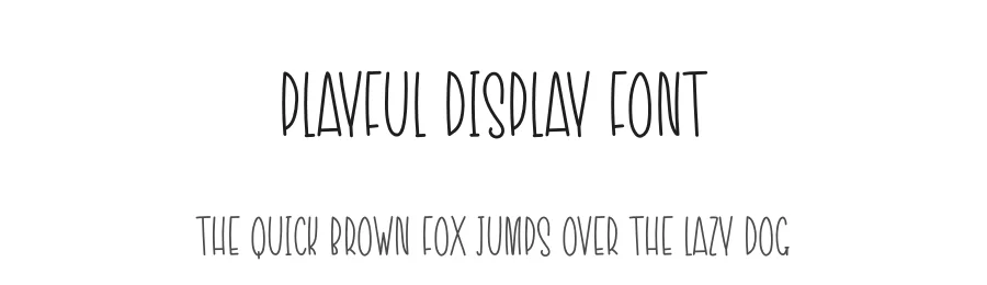 Playful Display Font by creativeletter — Display Font