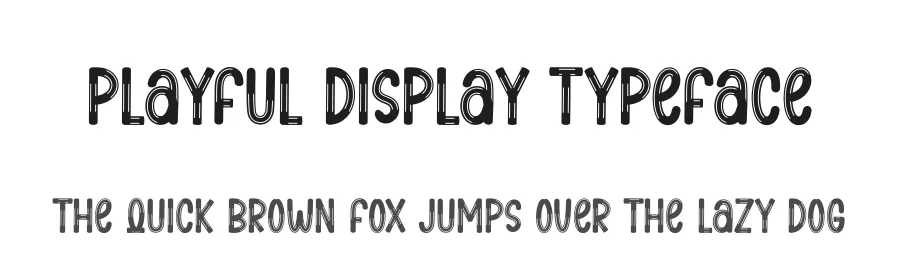 Playful Display Typeface by creativeletter — Script Handwritten Font