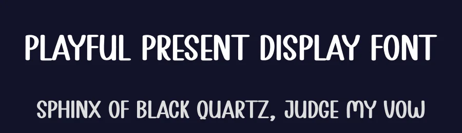 Playful Present Display Font by creativeletter — Script Handwritten Font — thumbnail 2