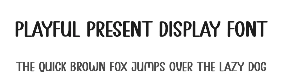 Playful Present Display Font by creativeletter — Script Handwritten Font