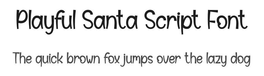 Playful Santa Script Font by creativeletter — Display Font