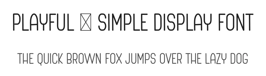 Playful – Simple Display Font by freshtypeink — Display Font