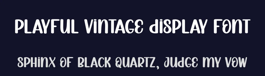 Playful Vintage Display Font by creativeletter — Display Font — thumbnail 2