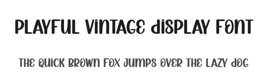 Playful Vintage Display Font by creativeletter — Display Font
