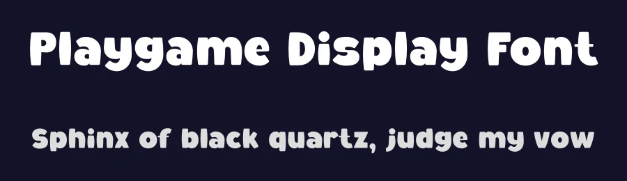 Playgame Display Font by Skytroopas — Display Font — thumbnail 2