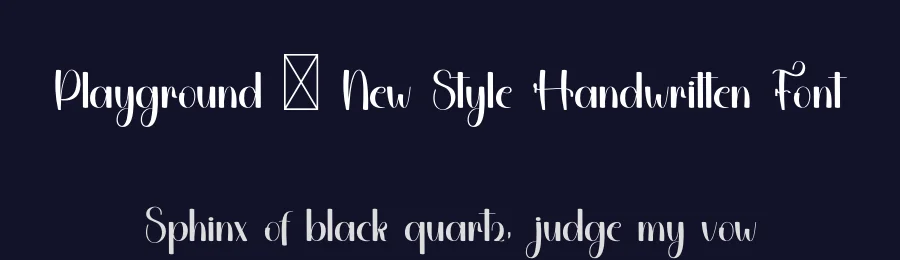 Playground – New Style Handwritten Font by freshtypeink — Script Handwritten Font — thumbnail 2