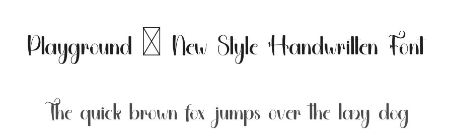 Playground – New Style Handwritten Font by freshtypeink — Script Handwritten Font