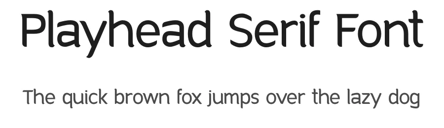 Playhead Serif Font by Headfonts Store — Serif Font