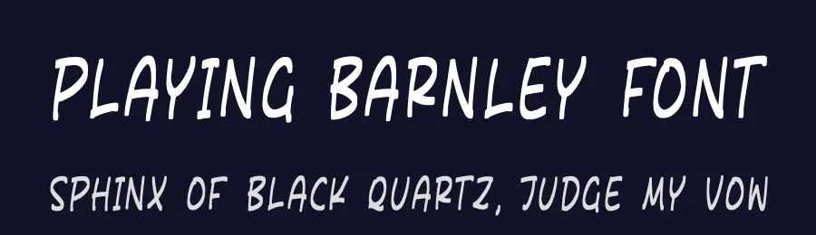 Playing Barnley Font by perspectype — Display Font — thumbnail 2