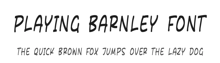 Playing Barnley Font by perspectype — Display Font