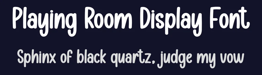 Playing Room Display Font by creativeletter — Display Font — thumbnail 2