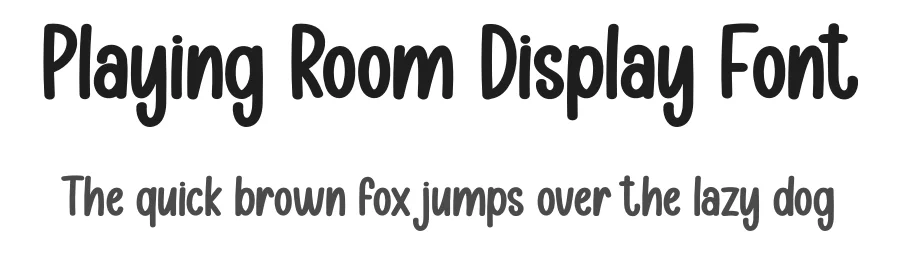 Playing Room Display Font by creativeletter — Display Font