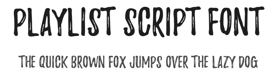 Playlist Script Font by artimasa โ Script Handwritten Font