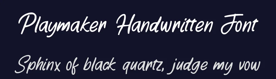 Playmaker Handwritten Font by vaiminit — Script Handwritten Font — thumbnail 2