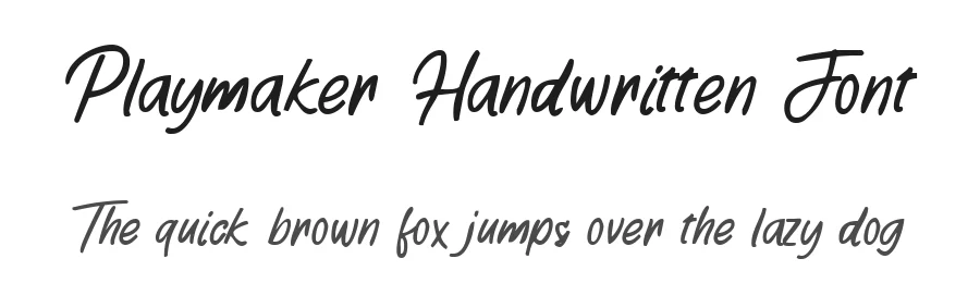 Playmaker Handwritten Font by vaiminit — Script Handwritten Font