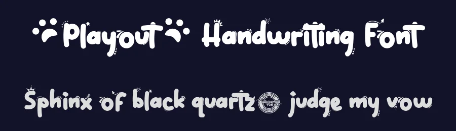 Playout Handwriting Font by CalligraphyFonts.net — Script Handwritten Font — thumbnail 2