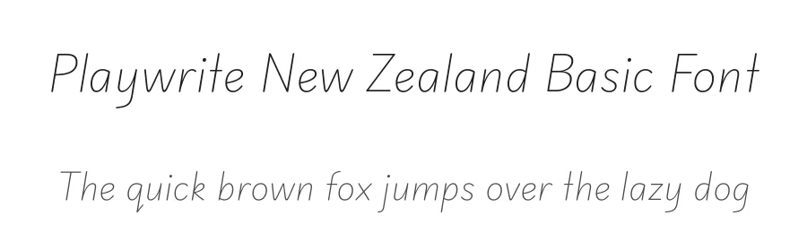 Playwrite New Zealand Basic Font by José Scaglione , TypeTogether , Veronika Burian — Display Font