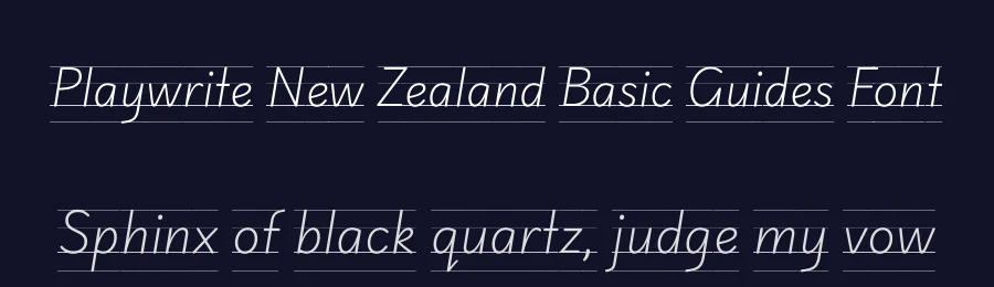 Playwrite New Zealand Basic Guides Font by José Scaglione , TypeTogether , Veronika Burian — Script Handwritten Font — thumbnail 2