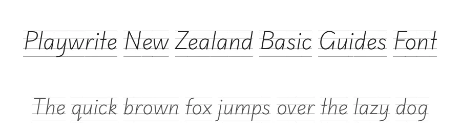 Playwrite New Zealand Basic Guides Font by José Scaglione , TypeTogether , Veronika Burian — Script Handwritten Font