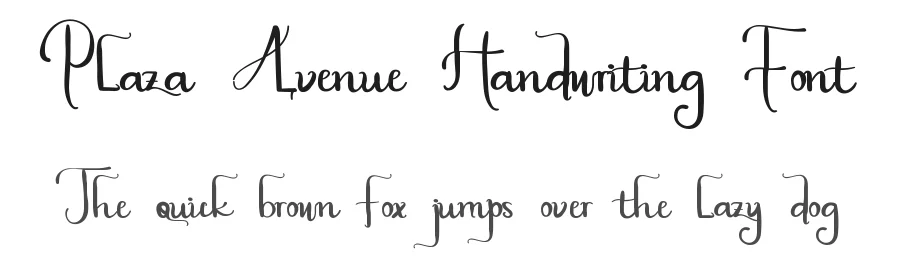 Plaza Avenue Handwriting Font by edricstudio — Script Handwritten Font
