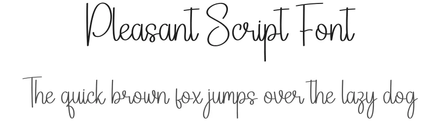 Pleasant Script Font by Kecimpring — Script Handwritten Font