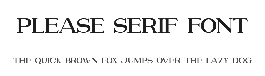 Please Serif Font by Hanken Studio — Serif Font