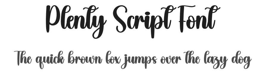 Plenty Script Font by creativeletter — Script Handwritten Font