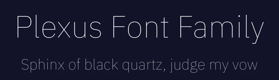 Plexus Font Family by Joshua Smith — Sans Serif Font — thumbnail 2