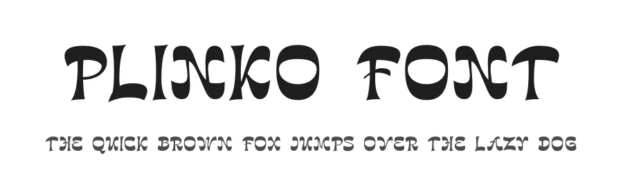 Plinko Font by Storytype — Display Font