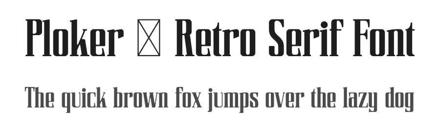 Ploker – Retro Serif Font by ErmediaStudio — Decorative Font