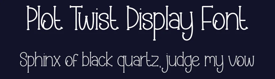 Plot Twist Display Font by creativeletter — Display Font — thumbnail 2